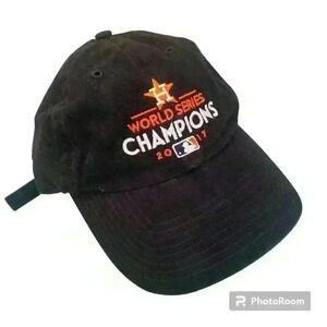 Houston Astros 2017 World Series Hat Cap Adjustable Hook and Loop